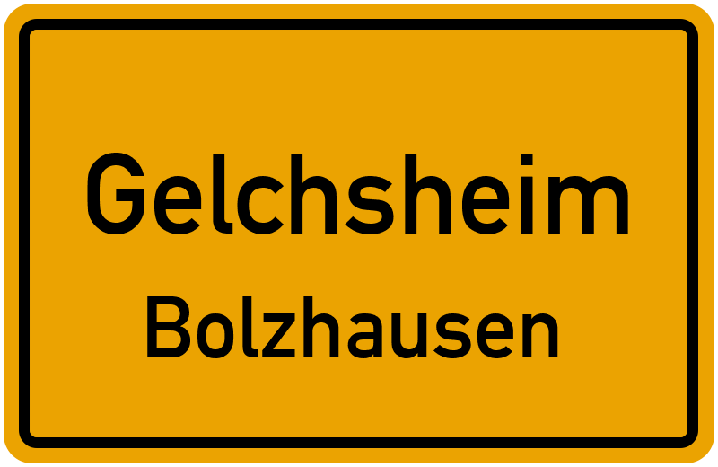 Ortsschild Gelchsheim