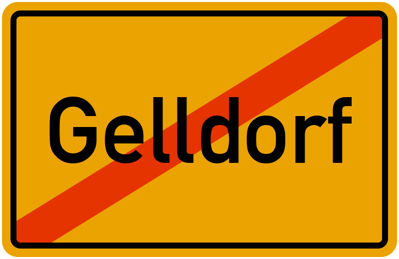 Ortsschild Gelldorf