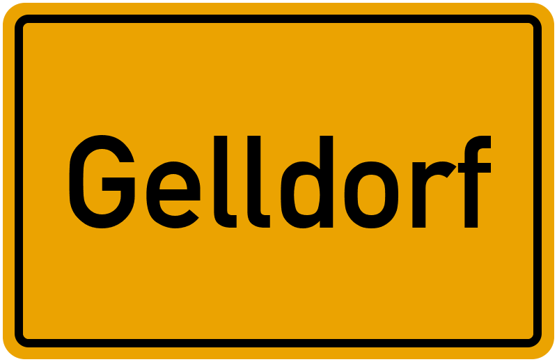 Ortsschild Gelldorf