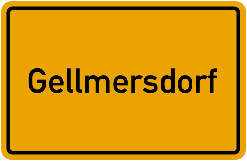 Ortsschild Gellmersdorf