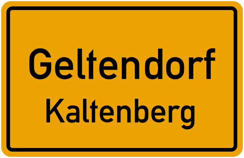Ortsschild Geltendorf