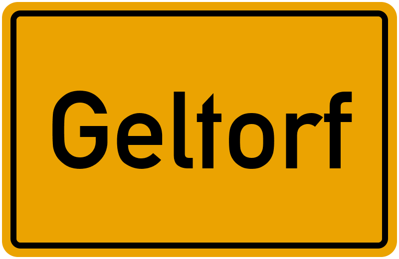 Ortsschild Geltorf