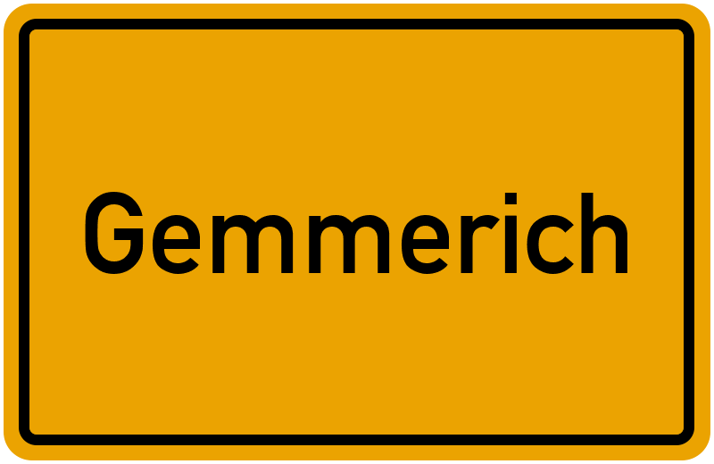 Ortsschild Gemmerich
