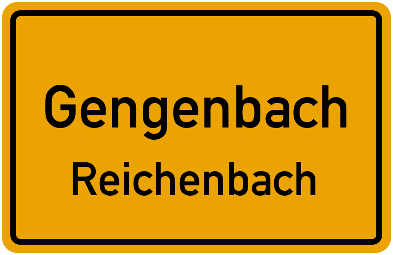 Ortsschild Gengenbach