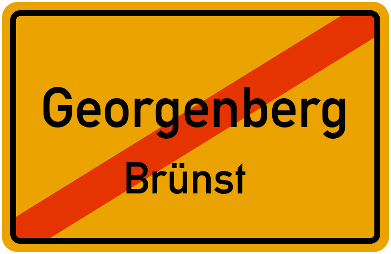 Ortsschild Georgenberg