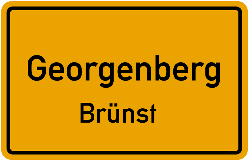 Ortsschild Georgenberg