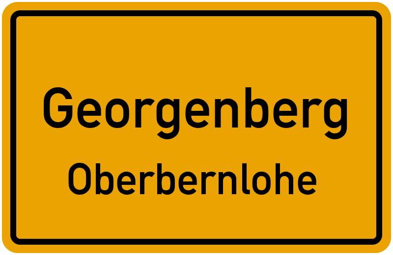 Ortsschild Georgenberg