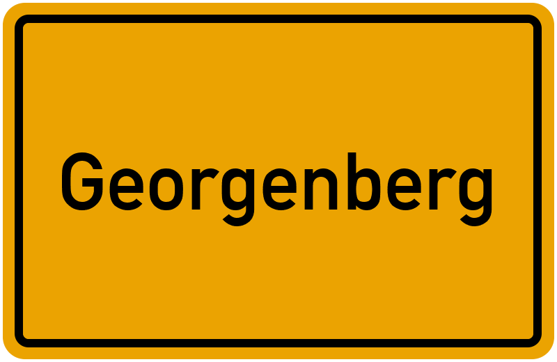 Ortsschild Georgenberg