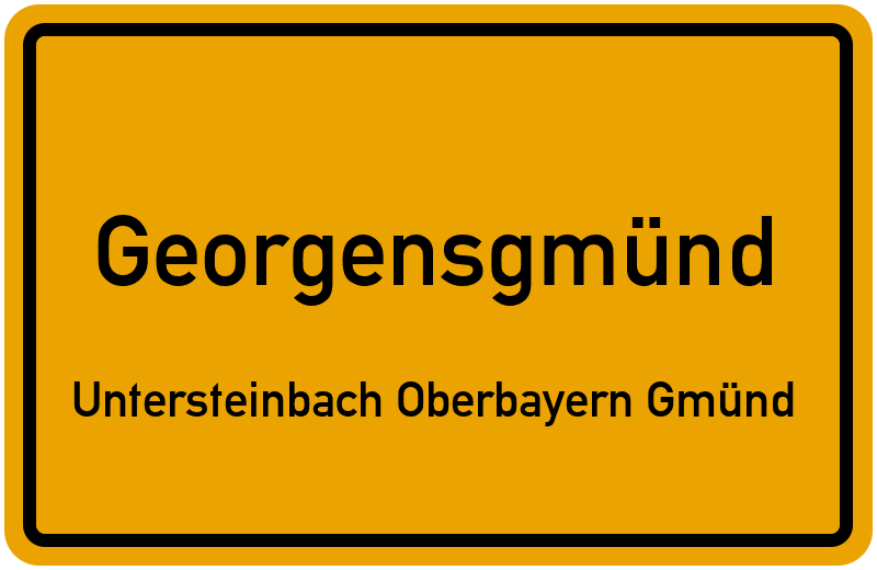 Ortsschild Georgensgmünd