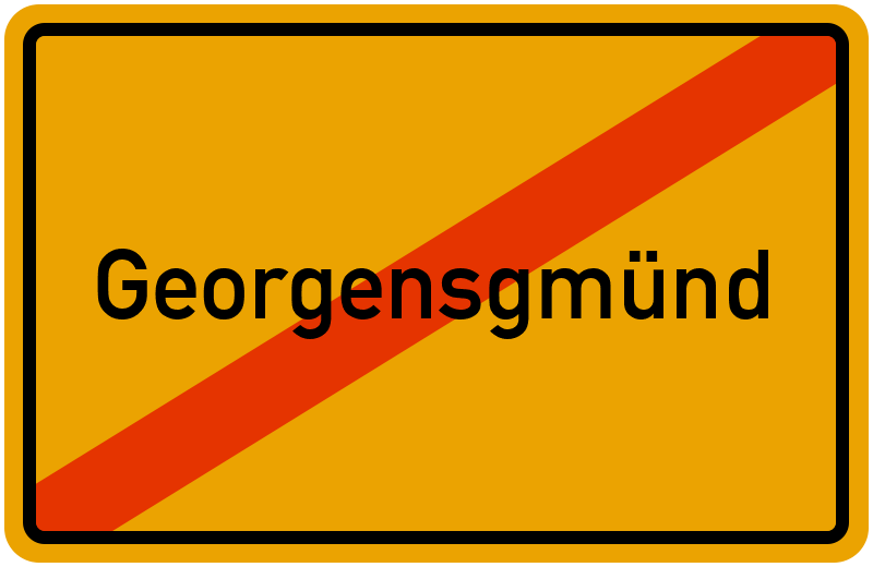Ortsschild Georgensgmünd
