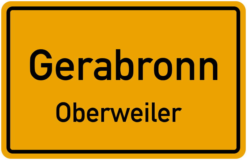 Ortsschild Gerabronn