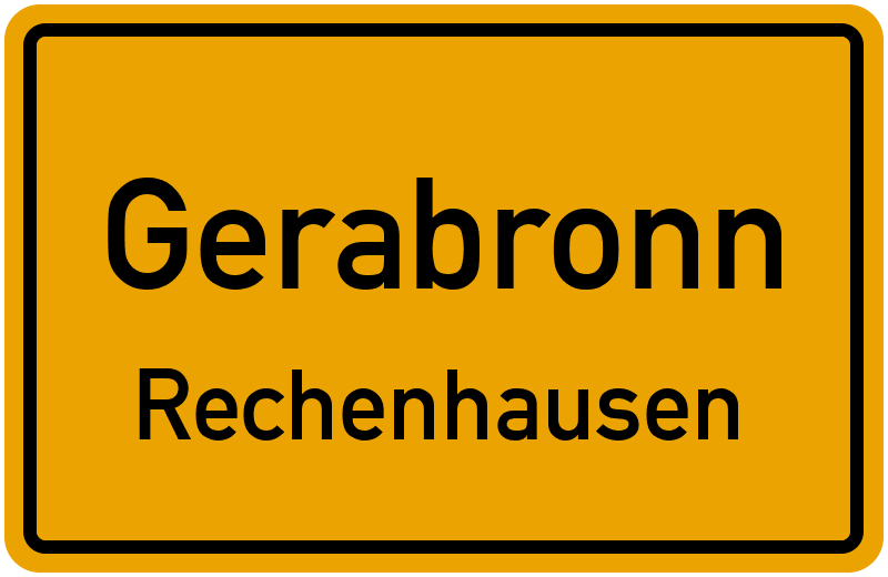 Ortsschild Gerabronn
