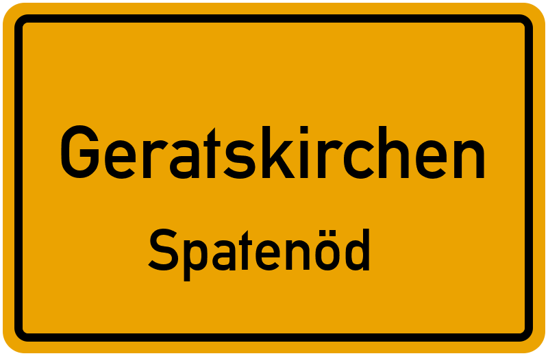 Ortsschild Geratskirchen