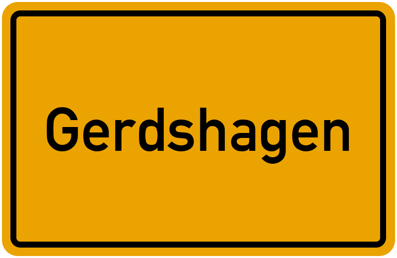 Ortsschild Gerdshagen