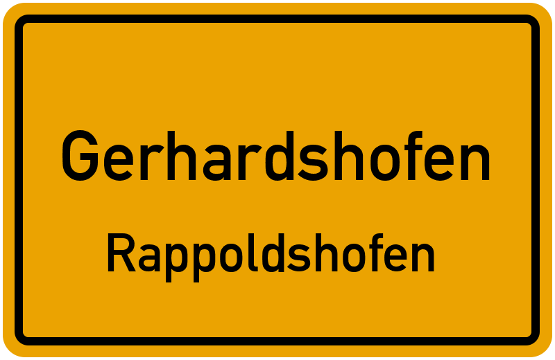 Ortsschild Gerhardshofen
