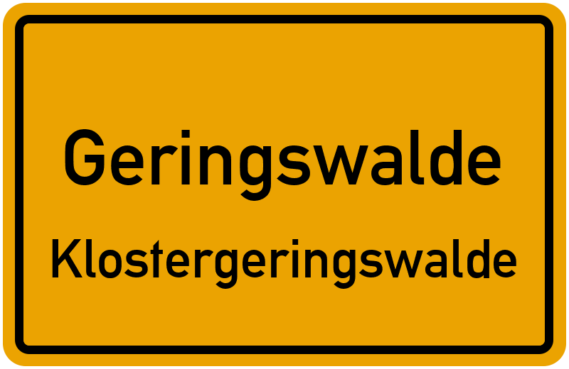 Ortsschild Geringswalde