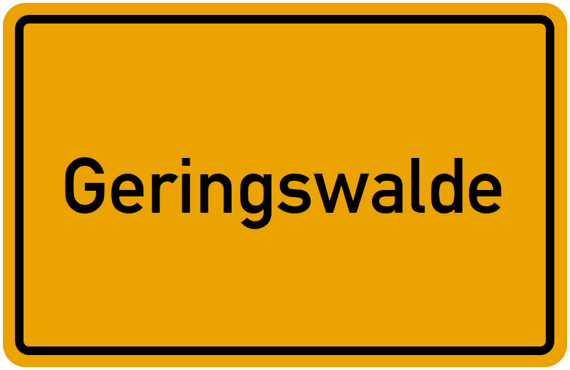 Ortsschild Geringswalde