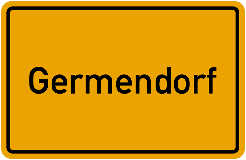 Ortsschild Germendorf