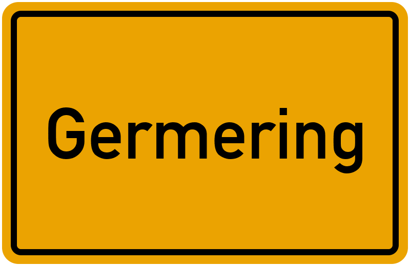 Ortsschild Germering