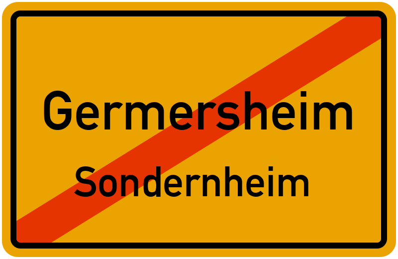 Ortsschild Germersheim