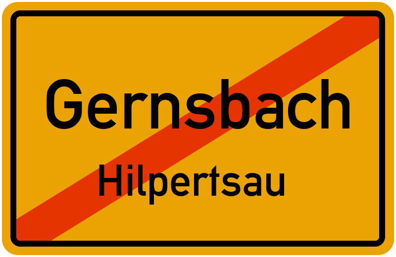 Ortsschild Gernsbach