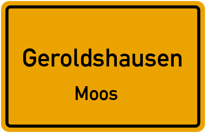 Ortsschild Geroldshausen