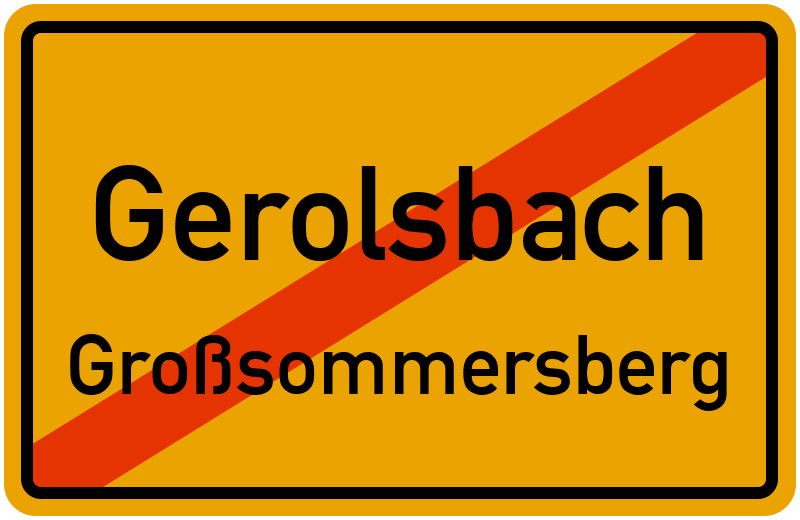 Ortsschild Gerolsbach