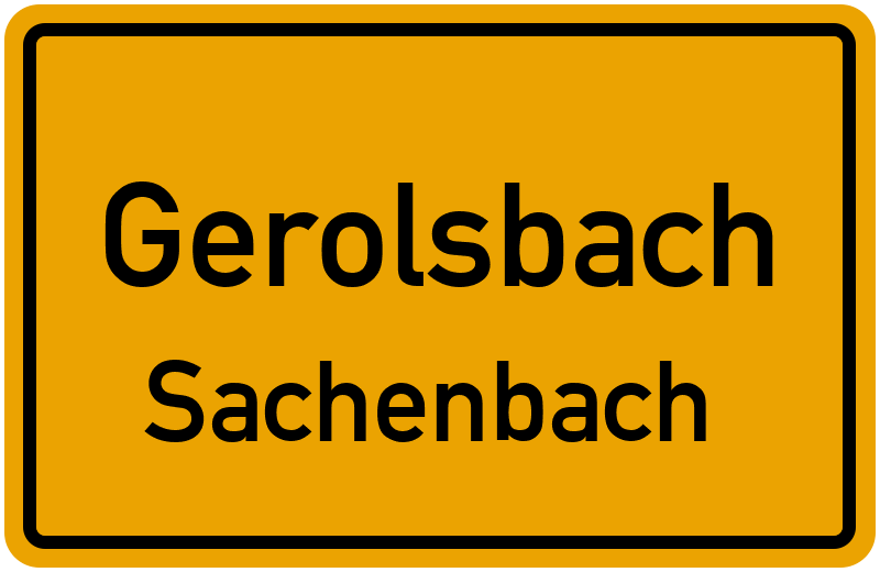 Ortsschild Gerolsbach