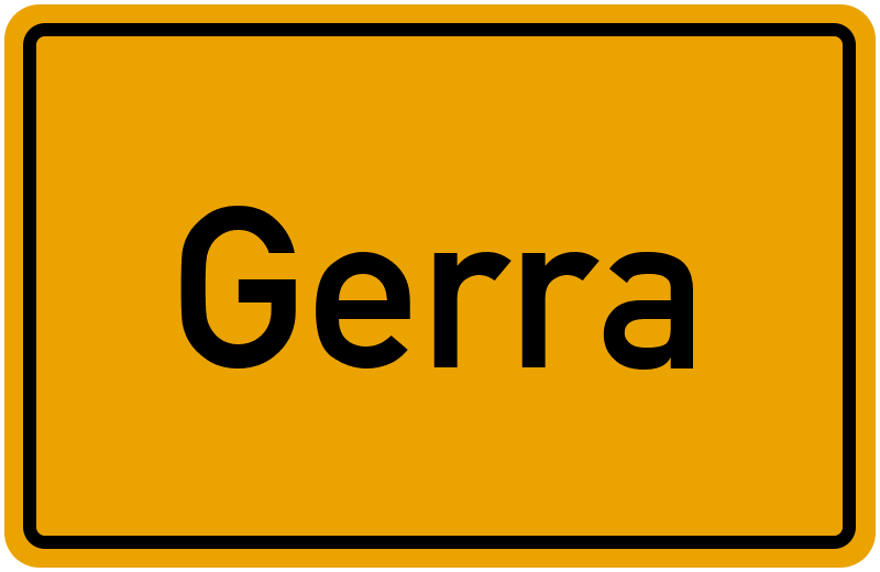 Ortsschild Gerra