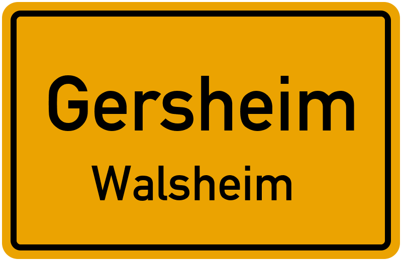 Ortsschild Gersheim