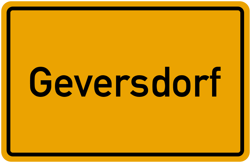 Ortsschild Geversdorf