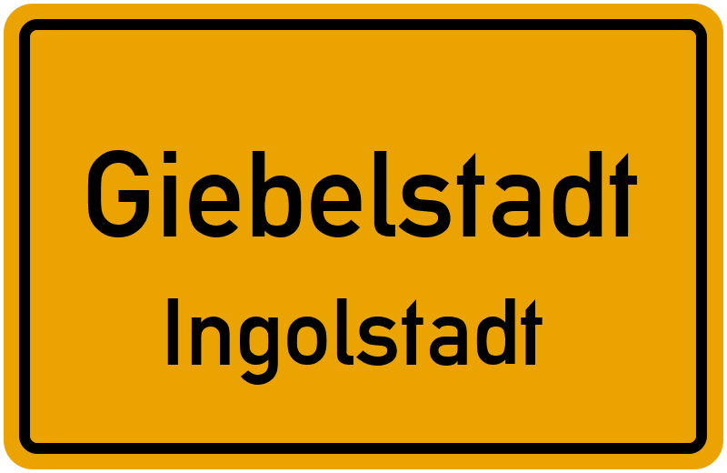 Ortsschild Giebelstadt