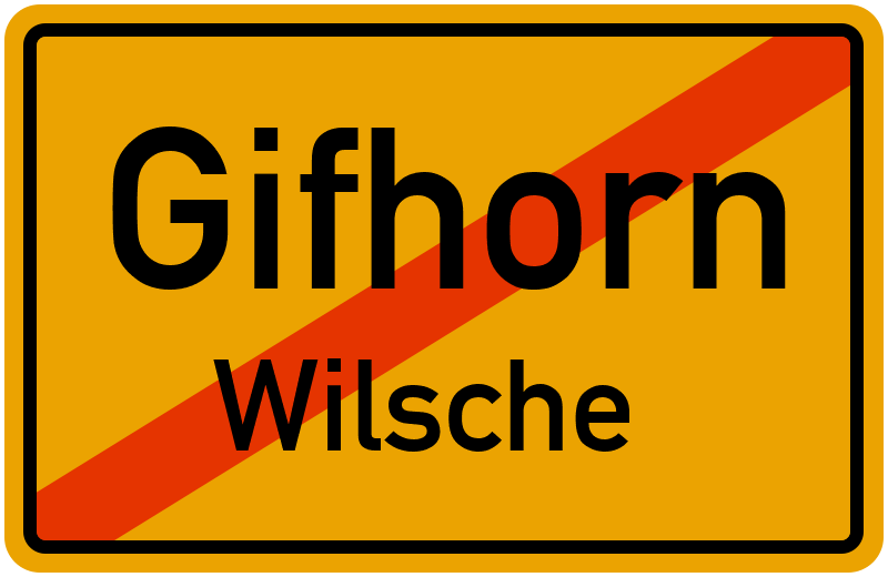 Ortsschild Gifhorn