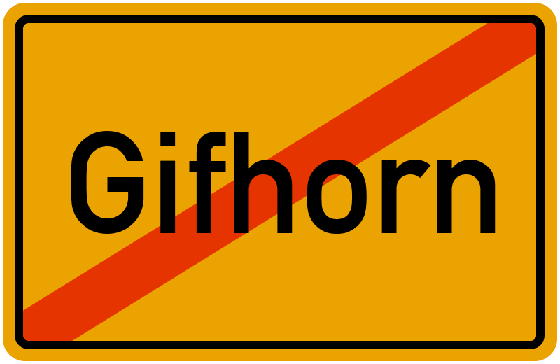Ortsschild Gifhorn
