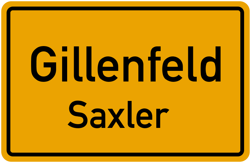 Ortsschild Gillenfeld