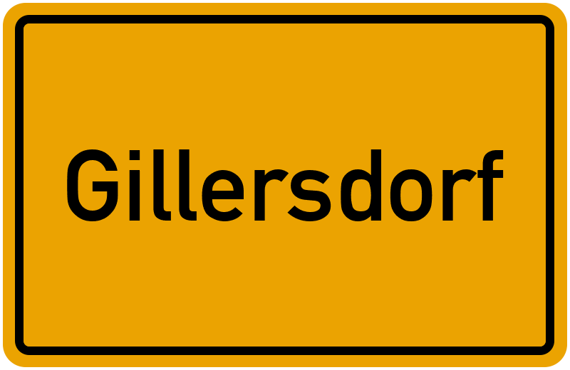 Ortsschild Gillersdorf