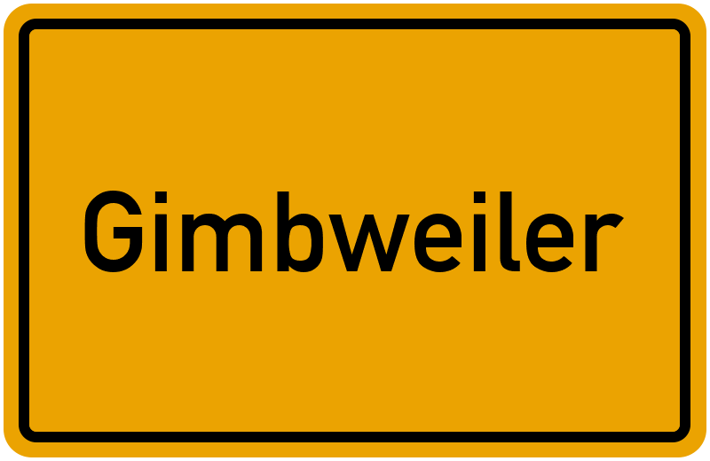 Ortsschild Gimbweiler