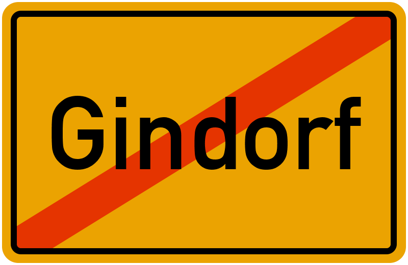 Ortsschild Gindorf