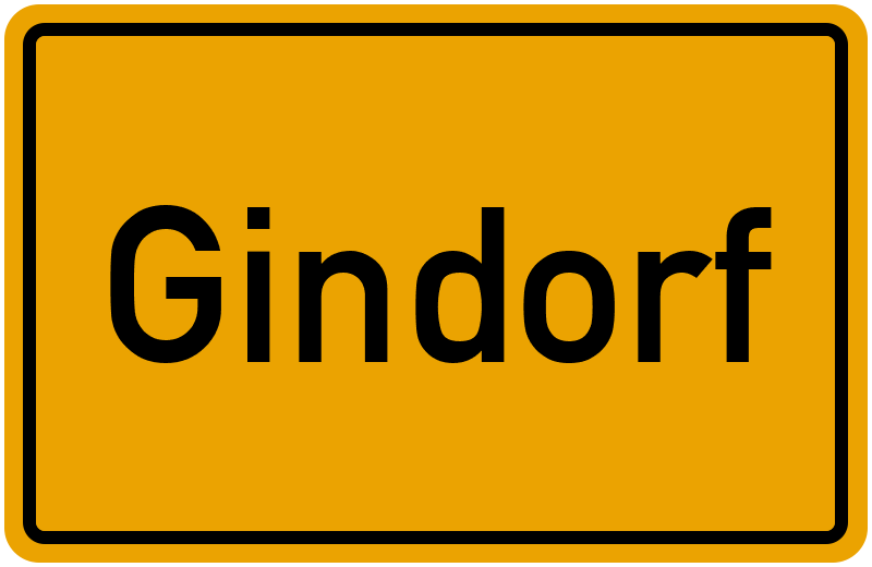 Ortsschild Gindorf