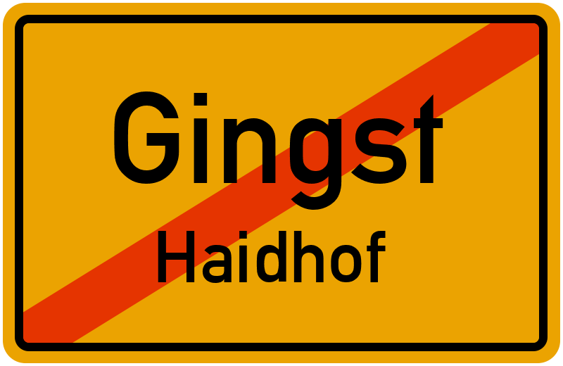 Ortsschild Gingst