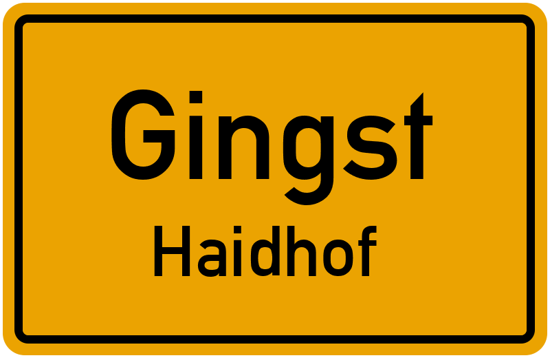 Ortsschild Gingst