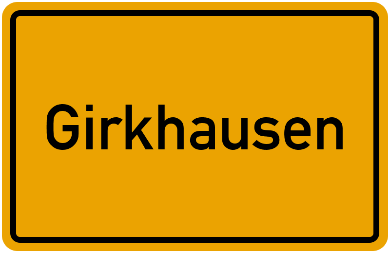 Ortsschild Girkhausen