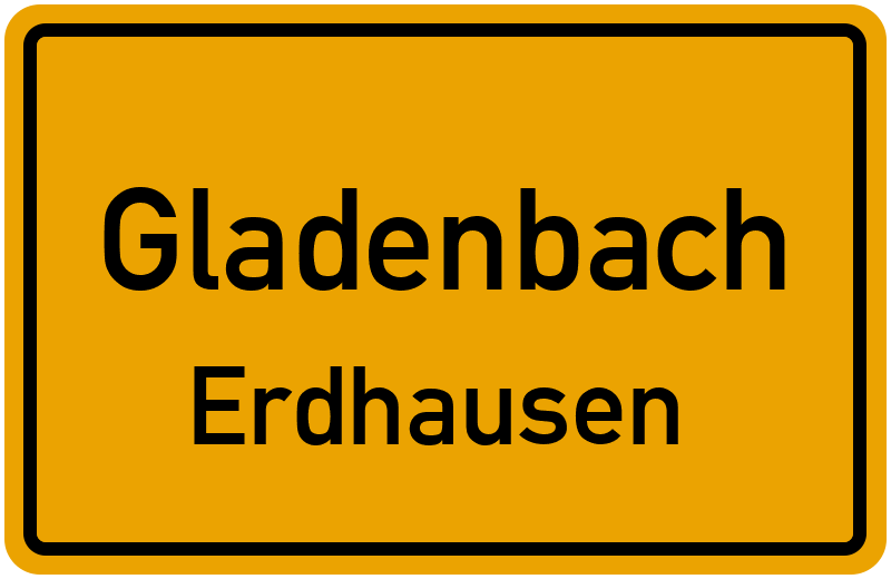 Ortsschild Gladenbach