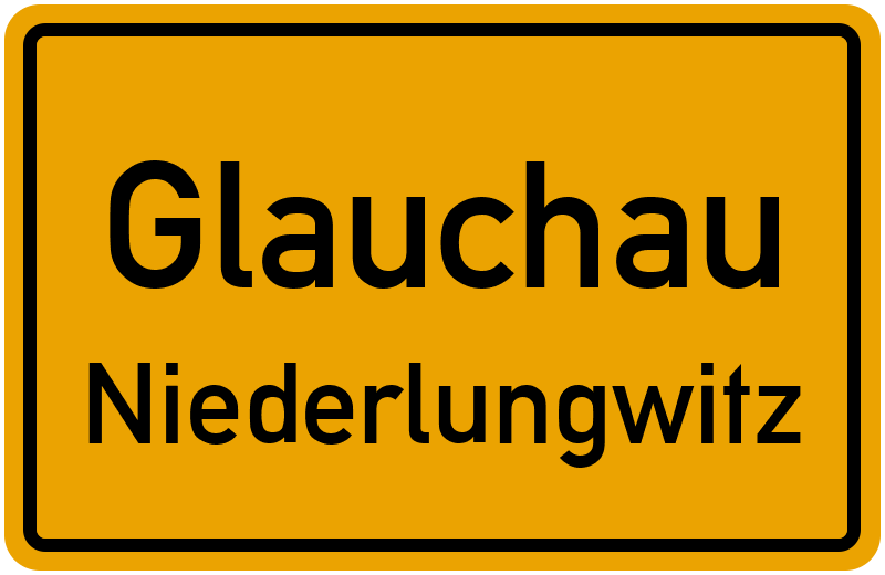 Ortsschild Glauchau