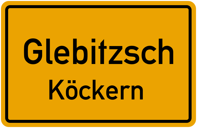 Ortsschild Glebitzsch