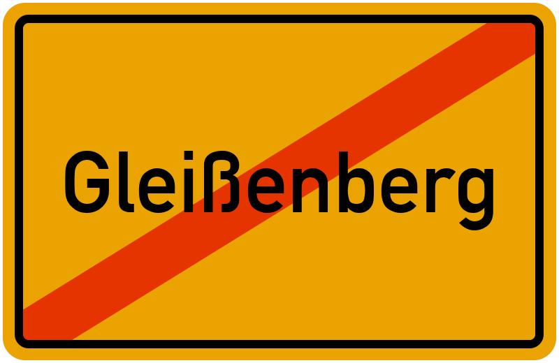 Ortsschild Gleißenberg