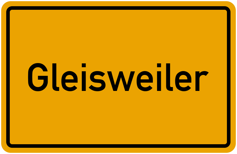 Ortsschild Gleisweiler