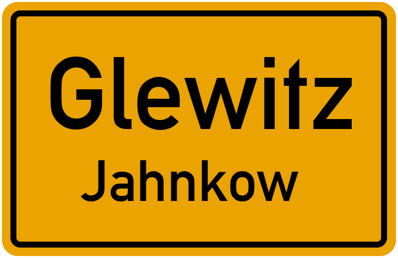 Ortsschild Glewitz