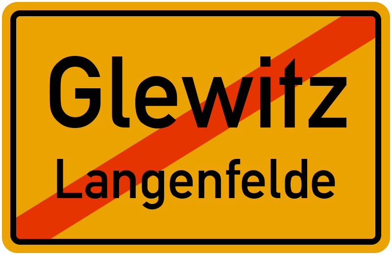 Ortsschild Glewitz