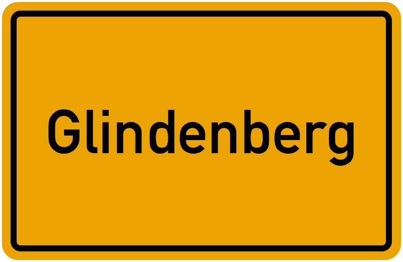 Ortsschild Glindenberg